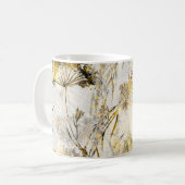 Abstracte waterverf achtergrond: paardenbloem, jen koffiemok (Voorkant links)