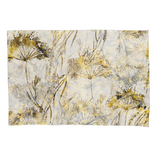 Abstracte waterverf achtergrond: paardenbloem, jen kussensloop (Voorkant)