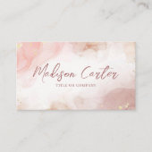Abstracte Waterverf alcoholinkt Visitekaartje (Voorkant)