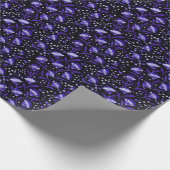 Abstracte Waterverf Anjer Bloemen Patroon Cadeaupapier (Hoek)