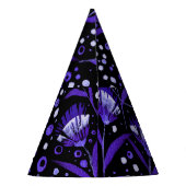 Abstracte Waterverf Anjer Bloemen Patroon Feesthoedjes (Achterkant)