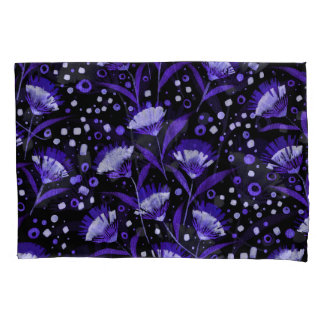 Abstracte Waterverf Anjer Bloemen Patroon Kussensloop