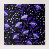 Abstracte Waterverf Anjer Bloemen Patroon Legpuzzel (Verticaal)