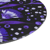 Abstracte Waterverf Anjer Bloemen Patroon Snijplank (Hoek)