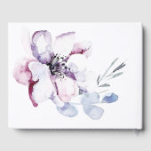 Abstracte Waterverf Apple Blossom Gastenboek (Achterkant)