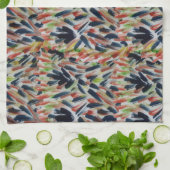 Abstracte Waterverf Art Abstract Theedoek (Gevouwen)