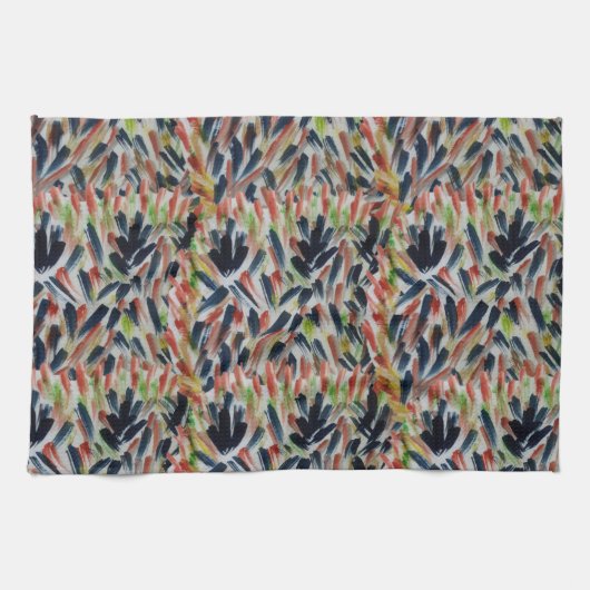 Abstracte Waterverf Art Abstract Theedoek (Horizontaal)