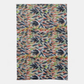 Abstracte Waterverf Art Abstract Theedoek (Verticaal)