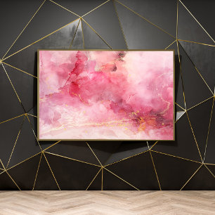 Abstracte Waterverf Art Canvas Afdruk