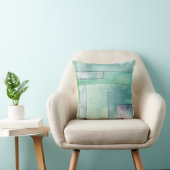 Abstracte Waterverf Art Kussen (Stoel)