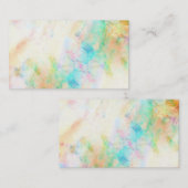 abstracte waterverf art visitekaartsjabloon visitekaartje (Voorkant / Achterkant)