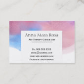 *~* Abstracte Waterverf Artistieke therapie Femini Visitekaartje (Achterkant)