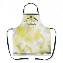 Abstracte Waterverf Bake Shoppe Yellow Stropdas-Dy