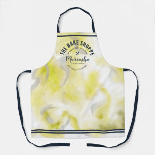 Abstracte Waterverf Bake Shoppe Yellow Stropdas-Dy Schort