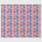 Abstracte Waterverf bladeren allover patroon Cadeaupapier (Vlak)