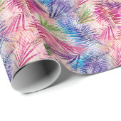 Abstracte Waterverf bladeren allover patroon Cadeaupapier (Rol Hoek)