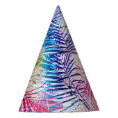 Abstracte Waterverf bladeren allover patroon Feesthoedjes (Voorkant)