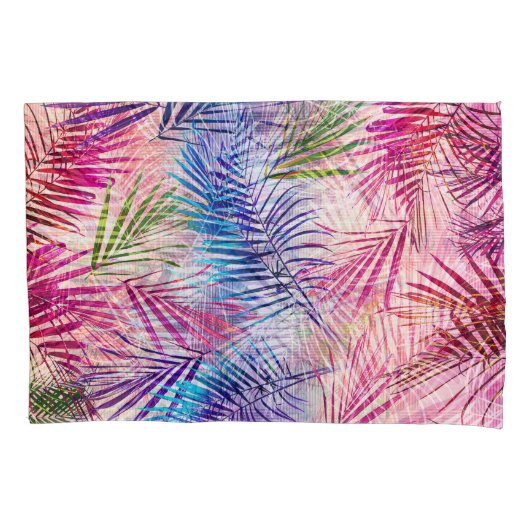 Abstracte Waterverf bladeren allover patroon Kussensloop (Voorkant)