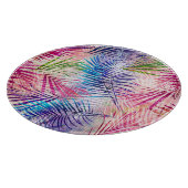 Abstracte Waterverf bladeren allover patroon Snijplank (Hoek)