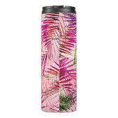 Abstracte Waterverf bladeren allover patroon Thermosbeker (Achterkant)