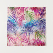 Abstracte Waterverf bladeren allover patroon Wandkleed (Voorkant (horizontaal))