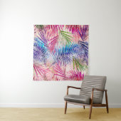 Abstracte Waterverf bladeren allover patroon Wandkleed (In Situ (horizontaal))