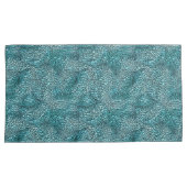 Abstracte Waterverf Blauw Groen Textuurpatroon Kussensloop (Voorkant-Rechts)