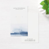 Abstracte Waterverf Blauwe Oorbel Display Kaarten Visitekaartje (Bureau)