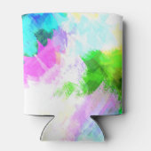 Abstracte waterverf blikjeskoeler (Achterkant)