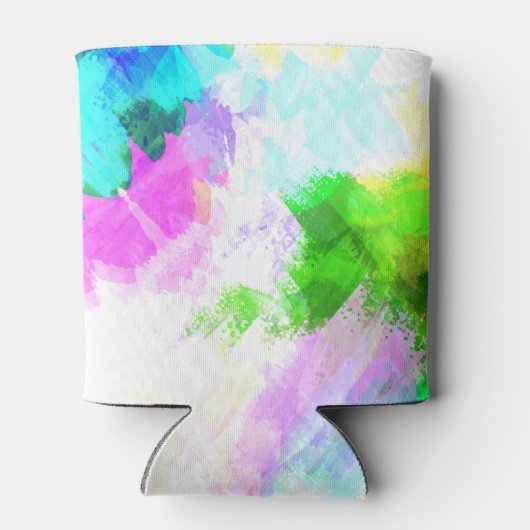 Abstracte waterverf blikjeskoeler (Achterkant)