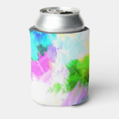 Abstracte waterverf blikjeskoeler (Blikje Achterkant)