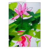 Abstracte waterverf bloemen (Voorkant)