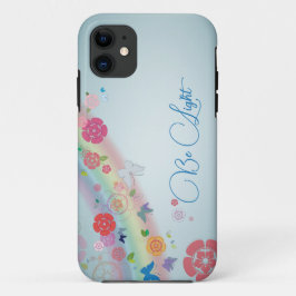 Abstracte waterverf bloemen iPhone Case