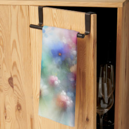 Abstracte Waterverf Bloemen Keukendoek Theedoek