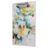 Abstracte waterverf bloemen klembord (Links)