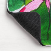 Abstracte waterverf bloemen muismat (Hoek)