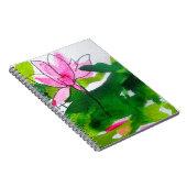 Abstracte waterverf bloemen notitieboek (Rechterzijde)