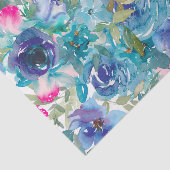 Abstracte Waterverf bloemen ontkoppeling Tissuepapier (Detail)