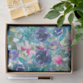 Abstracte Waterverf bloemen ontkoppeling Tissuepapier (Geschenk)