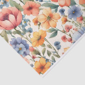 Abstracte Waterverf Bloemen voor elke gelegenheid Tissuepapier (Detail)