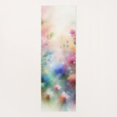 Abstracte Waterverf Bloemen Yoga Mat (Achterkant)