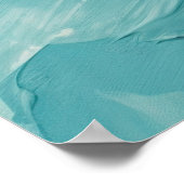 Abstracte waterverf bloemenschilderij poster (Hoek)