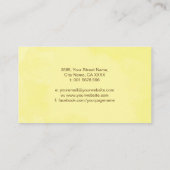 Abstracte Waterverf Boom met Kleurrijk Bladerwerk Visitekaartje (Achterkant)