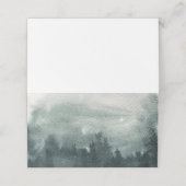 Abstracte Waterverf Boslandschapsescortielijst Plaatskaartje (Buitenkant ongevouwen)