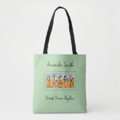 Abstracte Waterverf Break Dansritme Tote Bag (Voorkant)