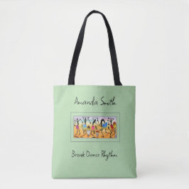 Abstracte Waterverf Break Dansritme Tote Bag