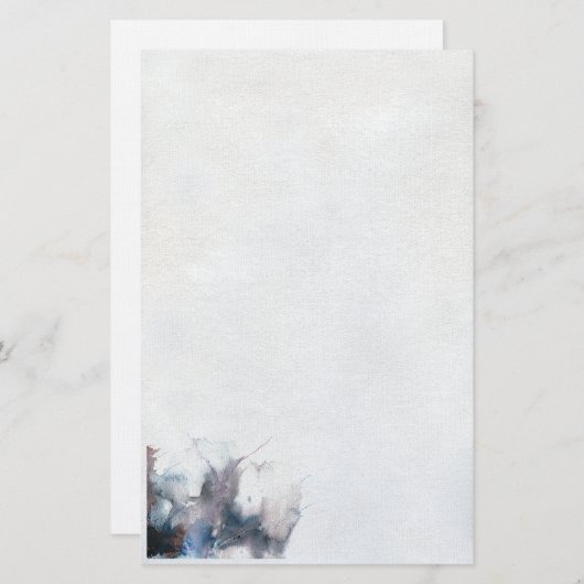 abstracte waterverf briefpapier (Voorkant / Achterkant)