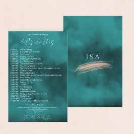 Abstracte Waterverf bruiloft tijdlijn