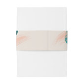 Abstracte Waterverf bruiloft Uitnodigingen Wikkel (Achterkant Voorbeeld)