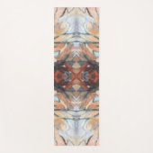 Abstracte waterverf bruin beige crème grijs sinaas yogamat (Voorkant)
